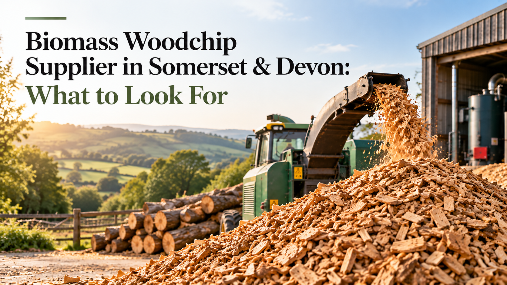 Biomass Woodchip Supplier in Somerset & Devon: What to Look For