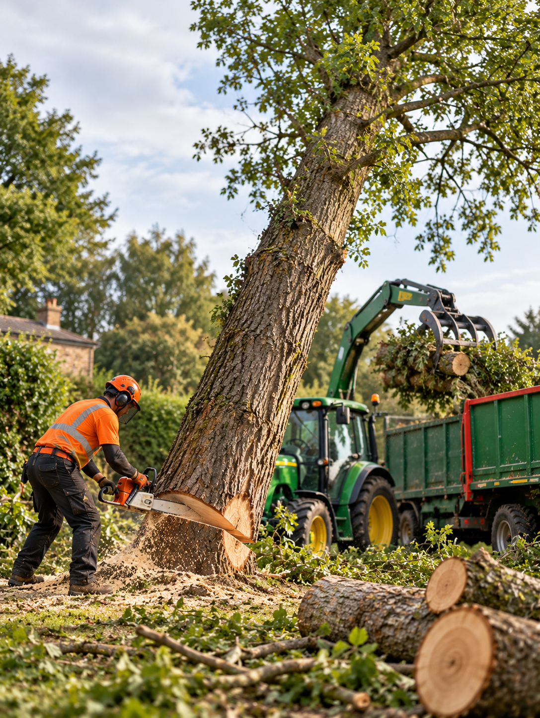 Professional Tree Removal Operation