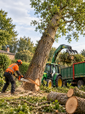 Professional Tree Removal Operation